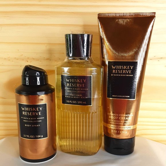 BATH & BODY WORKS 'WHISKEY RESERVE' 3-PIECE GIFT SET BODY WASH, LOTION & MIST - Picture 11 of 14